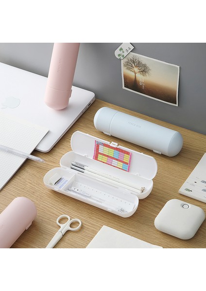 Açık Pembe Dairesel Çift Katmanlı Kalem Kutusu Sevimli Plastik Kalem Kutusu Kalem Kapsül Sevimli Kılıf Okul Malzemeleri Kırtasiye Macaron Renkler (Yurt Dışından) fırsatları