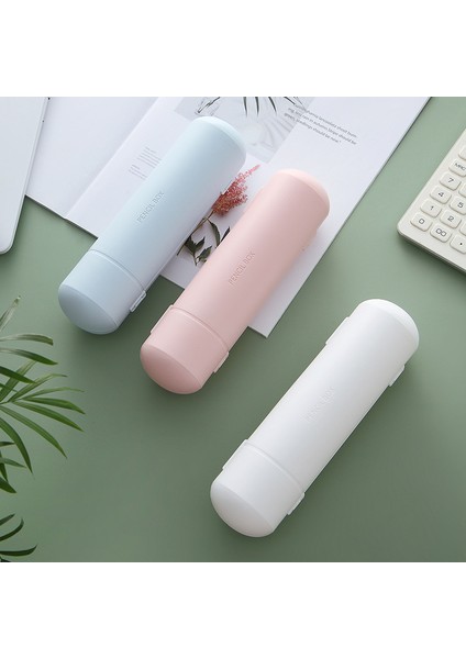 Açık Pembe Dairesel Çift Katmanlı Kalem Kutusu Sevimli Plastik Kalem Kutusu Kalem Kapsül Sevimli Kılıf Okul Malzemeleri Kırtasiye Macaron Renkler (Yurt Dışından) indirimleri