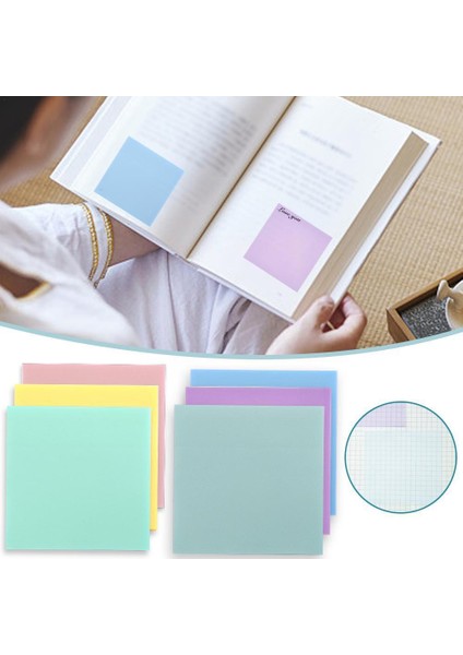 Mavi 50 Yaprak Şeffaf Yayınlandı Yapışkan Not Pedleri Bloknotlar Papeleria Kırtasiye Ofis Kawaii Pozisyon Dergisi Malzemeleri Okul L4T4 (Yurt Dışından)