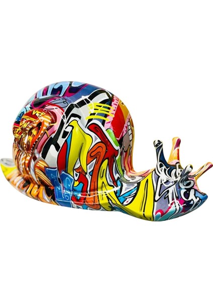 Salyangoz Heykel Modern Sanat Hayvanları Heykeli Kitaplık Kapalı Dolap Grafiti (Yurt Dışından)