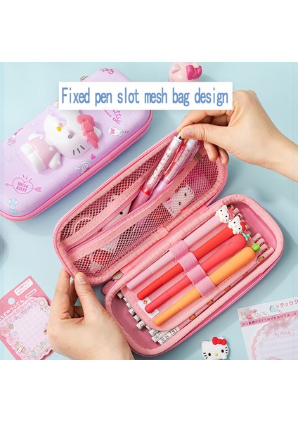 A11 Sanrio Pu Büyük Kapasiteli Kalem Kutusu Kawaii Hellokitty Cinnamoroll Melodi Okul Kalem Çantası Kılıfı Kalem Kutusu Malzemeleri Kırtasiye (Yurt Dışından) fırsatları