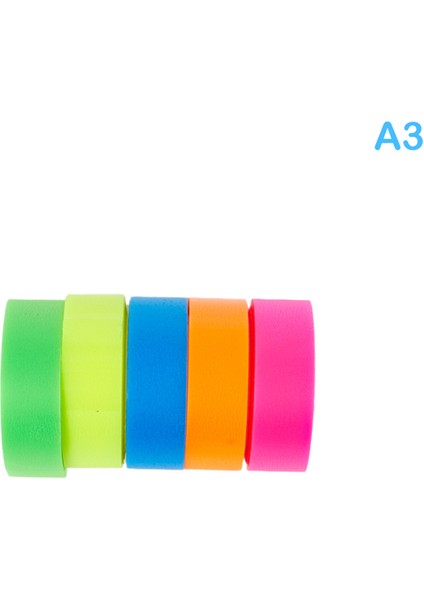 A3 5 Rolls/set 5 Renk Yapışkan Not Şeffaf Floresan Sekmeler Bayraklar Çıkartmalar Kırtasiye Çocuk Hediye Okul Ofis Malzemeleri (Yurt Dışından) fiyatları