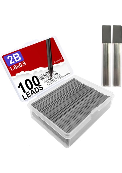 100 Kurşunlar 200 Adet/kutu Düz Kurşun 2b 1.8mm Tutucu Kalem Mekanik Kurşun Kalem Taslak Çizim Sanat Eskiz Kaligrafi Markalama Kurşun Okul (Yurt Dışından) modelleri