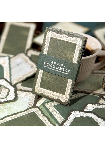 E Journamm 50 Adet/paket Dantel Sınır Malzemeleri Memo Okul Kırtasiye Dıy Scrapbooking Kolaj Önemsiz Dergisi Estetik Dekor Notlar Kağıt (Yurt Dışından)