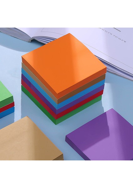 Floresan Sarı 1 Adet Yaratıcı Renk 100 Sayfa Sevimli Yapışkan Not Öğrenci Kağıt Tuğla Mone Pad 51X51 mm Stickies Çocuk Hediyeler Ofis Okul Malzemeleri (Yurt Dışından)