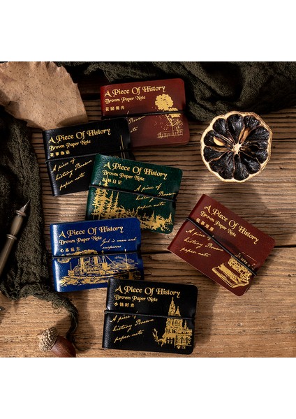 F Dimi 50 Yaprak Kraft Kağıt Vintage Bloknot Cortex Kapak Bronzlaştırıcı Mini Not Defteri Kelebek Yazma Kırtasiye Scrapbooking (Yurt Dışından)