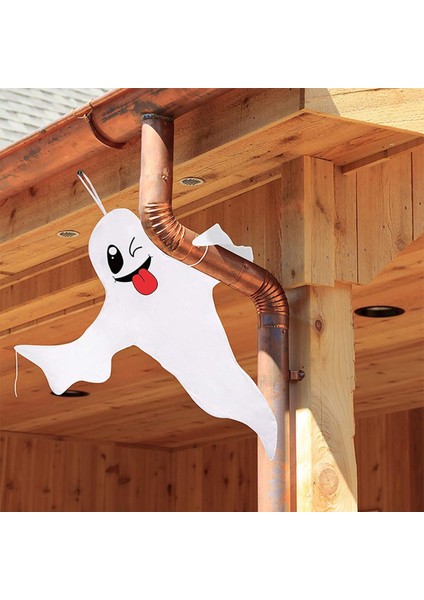 Korku Ağacı Asılı Bayraklar Cadılar Bayramı Hayaletleri Kapalı Açık Hava Partisi Için Windsock (Yurt Dışından) fırsatları