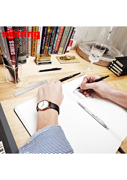 Kırmızı 0.7mm Rotring 600 Mekanik Kurşun Kalemler 0.5mm 0.7mm Profesyonel Çizim Eskiz Kalemleri Metalik Gövde Altıgen Tutucu (Yurt Dışından)