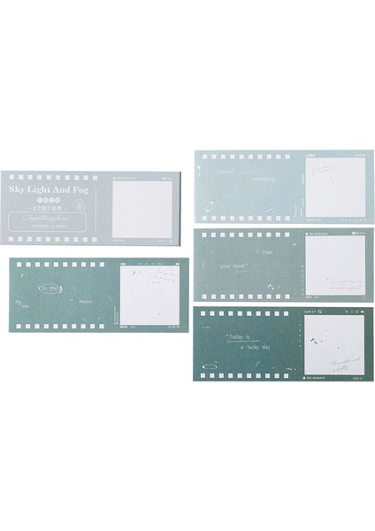 Bir Yoofun 40 Yaprak Sanat Filmi Görünümlü Bloknot Yaratıcı Ins Notlar Scrapbooking Malzemesi Kağıt Günlük Planlayıcısı Dıy Kırtasiye (Yurt Dışından)