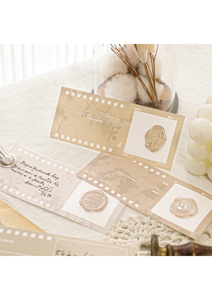 Bir Yoofun 40 Yaprak Sanat Filmi Görünümlü Bloknot Yaratıcı Ins Notlar Scrapbooking Malzemesi Kağıt Günlük Planlayıcısı Dıy Kırtasiye (Yurt Dışından)