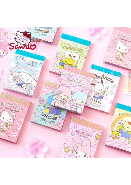Keroppi (70 Adet) Sanrio Japon Kiraz Çiçeği Sezon Mini Not Defteri Sevimli Karikatür Taşınabilir Cüzdan Notu Dıy El Hesabı Kolaj Dekorasyon (Yurt Dışından)