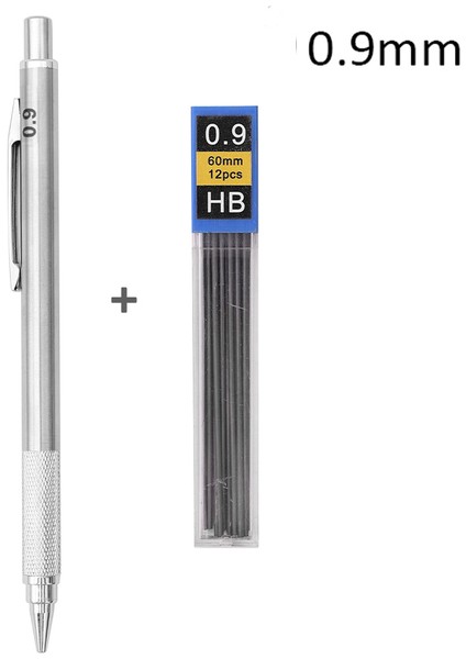 0.9mm Set A Metal Çizim Kalemleri 0.3 0.5 0.7 0.9 1.3 2.0 mm Hb Sanat Kroki Yazma Mekanik Kurşun Kalem Okul Ofis Öğrenci Kırtasiye Talepleri (Yurt Dışından)