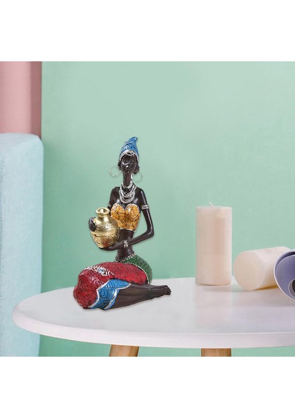 Afrika Heykel Figürü Heykelcik Heykeli Altın (Yurt Dışından) fırsatları