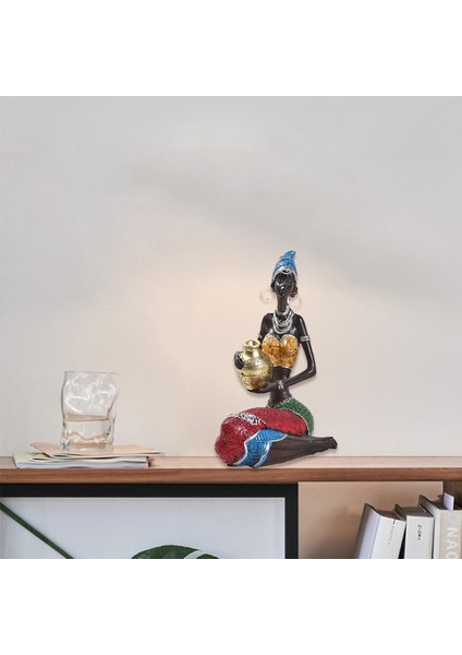 Afrika Heykel Figürü Heykelcik Heykeli Altın (Yurt Dışından) indirimleri