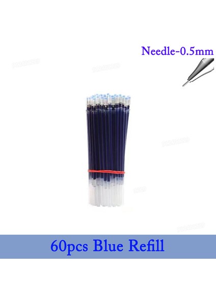 60BLUE Dolum Iğnesi Jel Kalem Dolum Seti Okul Malzemeleri Siyah Mavi Kırmızı Mürekkep Rengi 0.5mm Geri Çekilebilir Tükenmez Kalemler Iş Öğrenci Okul Ofisi (Yurt Dışından) fiyatları