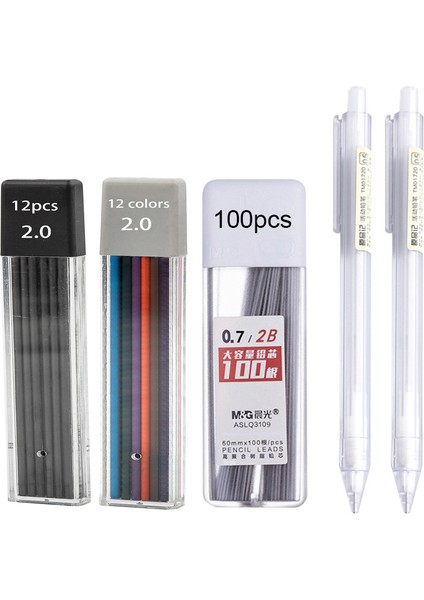 Siyah Kalem Seti C 2.0/0.5/0.7mm Otomatik Kalem Seti Hb/2b Renk/siyah Kurşun Dolum Mekanik Kurşun Kalem Okul Malzemeleri Için Sevimli Japon Kırtasiye (Yurt Dışından)