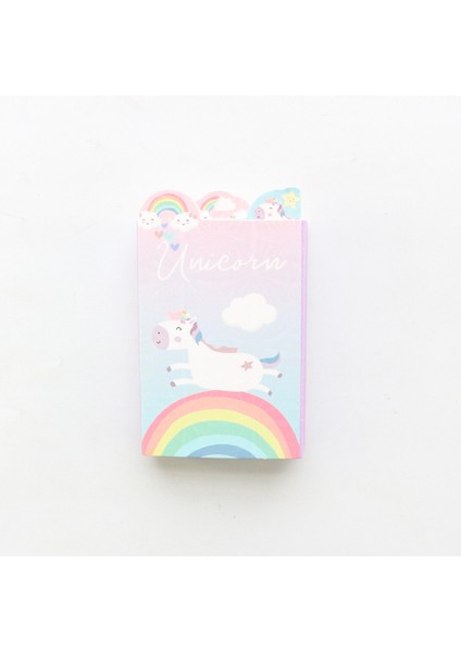 Mor Domikee Sevimli Kawaii Kore Tek Boynuzlu At Serisi Yapışkan Not Defteri Kitap Karikatür Okul Çocukları Kendinden Yapışkanlı Etiket Not Defteri Hediye Kırtasiye (Yurt Dışından)