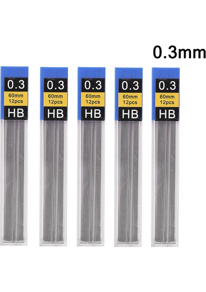 5 Paket 0.3mm Yedekler Metal Mekanik Kurşun Kalem Hb Uçlu Sanat Çizim Boyama Seti 0.3 0.5 0.9 1.3 2.0mm Otomatik Kalem Ofis Okul Kırtasiye (Yurt Dışından) fiyatları