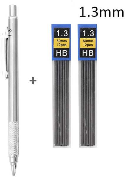 1.3mm Set B Metal Mekanik Kurşun Kalem 0.3 0.5 0.7 0.9 1.3 2.0mm Sanat Çizim Otomatik Kalem Değiştirme Hb Yedekler Açar Ev Okul Malzemeleri (Yurt Dışından) fiyatları