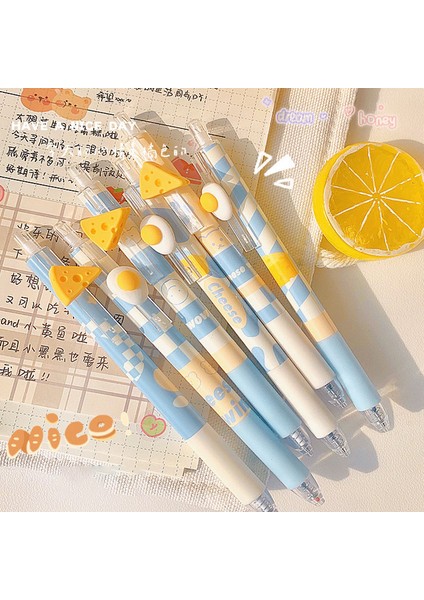 2 Adet 0.5mm Ins Peynir Tasarım Mekanik Kurşun Kalemler Kawaii 0.5mm Basın Kalemler Kore Sabit Otomatik Kalemler Yazma Aracı Ofis Malzemeleri (Yurt Dışından)