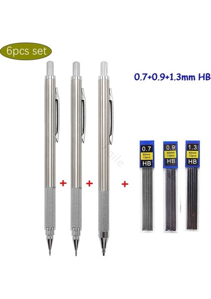 0.7mm 0.9mm 1.3mm Haile Tam Metal Mekanik Kalem Seti 0.5 0.7 0.9 1.3 2.0mm Sanat Çizim Boyama Otomatik Kalem Okul Ofis Malzemeleri Talepleri (Yurt Dışından) fiyatları