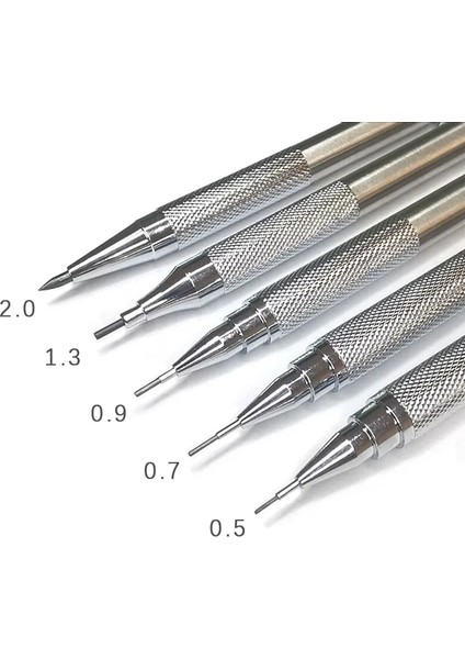 6 Adet Karışık Kablolar 0.3/0.5/0.7/0.9/1.3/2.0mm Mekanik Kurşun Kalem Ofis Okul Yazma Sanat Boyama Araçları Metal Otomatik Kalemler Yaratıcı Kırtasiye (Yurt Dışından)