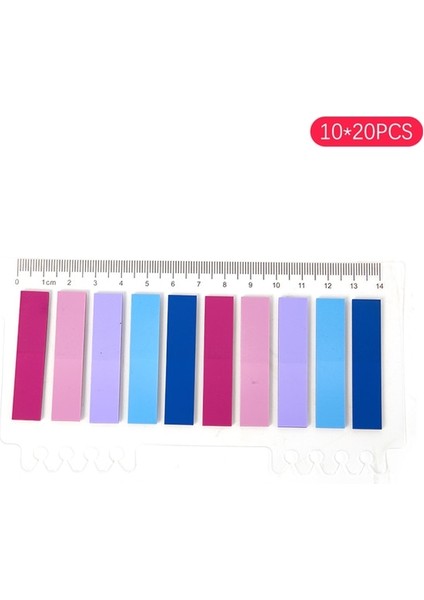 Stil 6 10*20 Adet Şeffaf Dizin Notları Kağıt Ofis Okul Malzemeleri Kırtasiye Küçük Dikdörtgen Floresan Etiket Şerit Yapışkan (Yurt Dışından) fiyatları