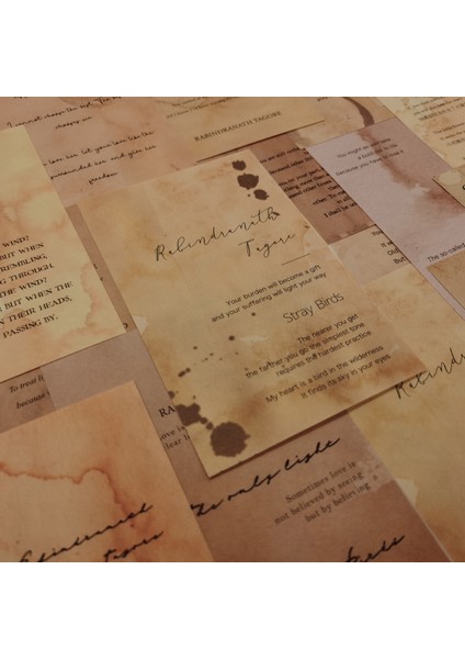 Stil 4 60 Adet Vintage Kahve Kağıdı Kolaj Scrapbooking Dergisi Malzeme Kart Yapımı Dıy Retro Kitap Sayfası Şiir Yaratıcı Not Kırtasiye (Yurt Dışından) indirimleri