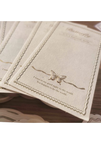 Stil 4 Vintage Çerçeve Kelebek Etiket Scrapbooking Dergisi Malzeme Kağıt Kart Yapımı Dıy Retro Kağıt Hiçbir Yapışkan Yaratıcı Not Kırtasiye (Yurt Dışından) indirimleri