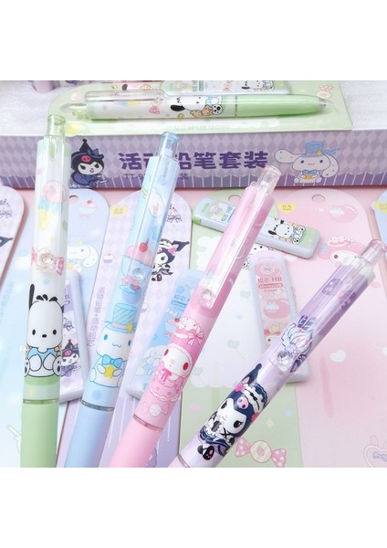 C4-1 Adet Kawaii Sevimli Mekanik Sonsuzluk Kalem Öğrenci Seti Kırtasiye Kalemler Yüksek Yüz Değeri Otomatik Kalem 0.5mm Okul Malzemeleri (Yurt Dışından)