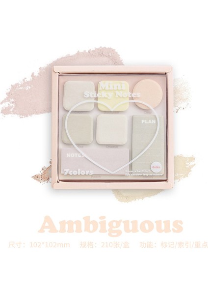 Belirsiz Mini Yapışkan Notlar Seti Soluk Gizli 210 Sayfa 7 Renk Not Defteri Yapışkanlı Etiket Günlüğü Planlayıcısı Çıkartmalar Ofis Okul (Yurt Dışından) fiyatları