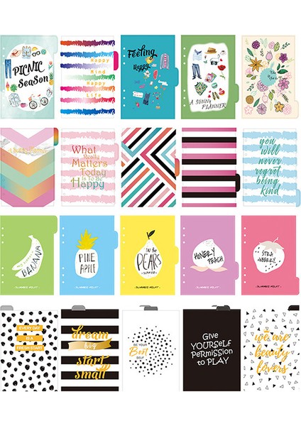 Siyah A7 5 Adet/takım A5 A6 A7 Defter Dergisi Dolgu Spiral Planlayıcısı Endeksi Bölücü Ekleme Dolum 6 Delik Gevşek Yaprak Gündem Kırtasiye Ofis (Yurt Dışından)