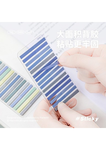 Blue-L 160/300 Sayfa Morandi Renkli Mesaj Sayfaları Için Basit Yapışkan Notlar Dizin Sınıflandırma Hatırlatmalar (Yurt Dışından) fırsatları