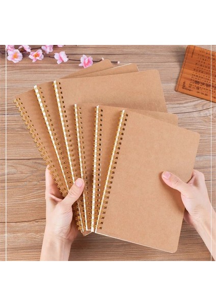 Yeşil Yeni A5 Günlüğü Kraft Kağıt Bobin Kitap Günlük Defter Ciltli Karton Izgara Nokta Spiral Not Eskiz Defteri Okul Ofis Malzemeleri (Yurt Dışından) modelleri
