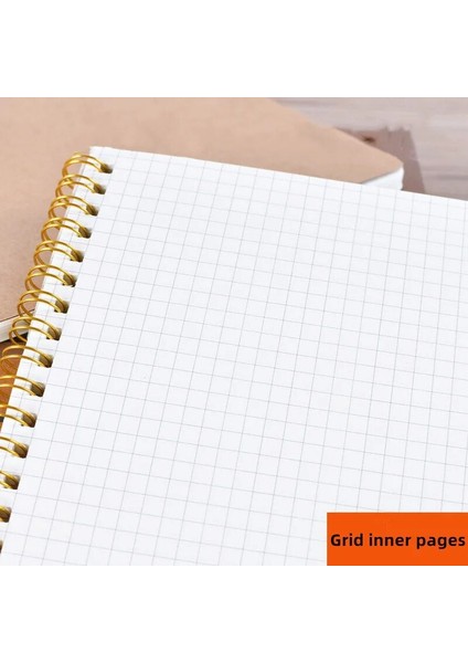 Yeşil Yeni A5 Günlüğü Kraft Kağıt Bobin Kitap Günlük Defter Ciltli Karton Izgara Nokta Spiral Not Eskiz Defteri Okul Ofis Malzemeleri (Yurt Dışından) indirimleri