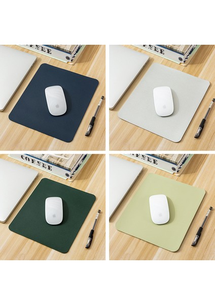 Beyaz 19X23CM Küçük Pu Mouse Pad Kaymaz Oyun Masaüstü Deri Mouse Pad Su Geçirmez Çizilmez Kolay Temizlenebilir Mat Pc Dizüstü Masaüstü Için (Yurt Dışından) modelleri