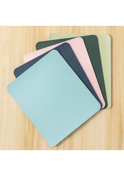 Beyaz 19X23CM Küçük Pu Mouse Pad Kaymaz Oyun Masaüstü Deri Mouse Pad Su Geçirmez Çizilmez Kolay Temizlenebilir Mat Pc Dizüstü Masaüstü Için (Yurt Dışından) fırsatları