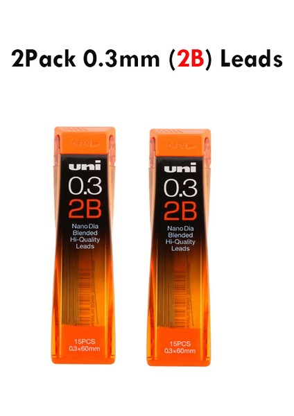 2 Kutu 2b Kurşun 0.3 mm Uni Mekanik Kurşun Kalem M5-552 Metal Kavrama 0.3/0.5/0.7/0.9mm Düşük Ağırlık Merkezi Profesyonel Çizim Kroki Otomatik Kalem Sanat (Yurt Dışından) fiyatları
