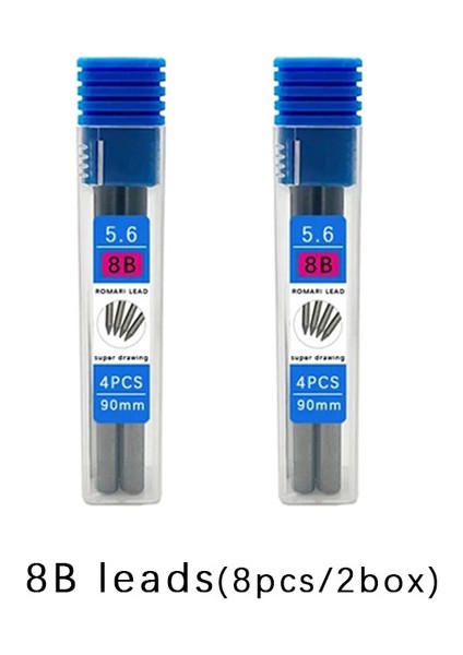 8 Adet 8b Açar 5.6mm Metal Çizim Kalemi 2b 4b 6b 8b Kurşun Seti Profesyonel Sanat Kroki Mekanik Kurşun Kalem Kawaii Kırtasiye (Yurt Dışından) fiyatları