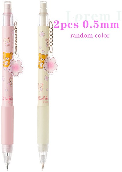 2 Adet 0.5mm Kiraz Çiçeği Kolye Mekanik Kurşun Kalemler 0.5/0.7mm Otomatik Kalemler Kawaii Kırtasiye Çocuklar Hediyeler Yazma Aracı Ofis Basın Kalemler (Yurt Dışından) fiyatları