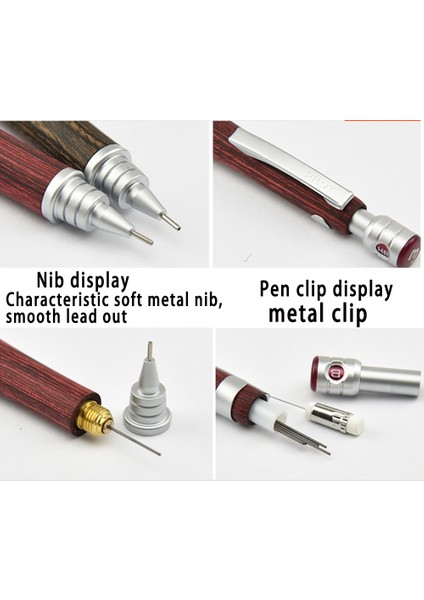 0.5mm Siyah Kahverengi Japonya Pılot Mekanik Kurşun Kalem S20 0.3/0.5mm Hippo Ahşap Kutup Düşük Ağırlık Merkezi Profesyonel Çizim Aktivite Kalemi Giftift (Yurt Dışından) fırsatları