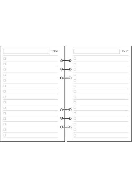 2 Yapılacaklar A7 Aylık/haftalık/günlük Spiral A6 A5 A7 B5 A4 Halkalı Defter Günlük Kağıdı, Filofax Düzenleyici Dolgu (Yurt Dışından)