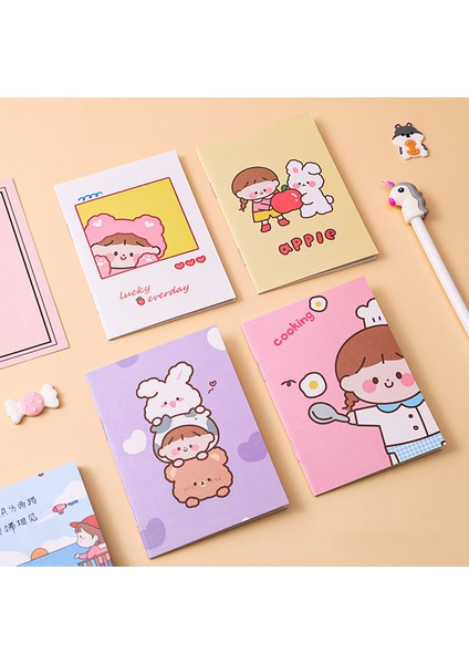 Kız RANDOM7PCS 7 Adet Kawaii Dizüstü Mini Not Defteri Konu Alıştırma Kitapları Çocuk Dizüstü Bilgisayarlar Hediyeler Ödül Sevimli Not Defteri Kırtasiye Okul Kaynağı (Yurt Dışından)