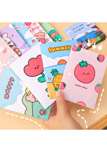Kız RANDOM7PCS 7 Adet Kawaii Dizüstü Mini Not Defteri Konu Alıştırma Kitapları Çocuk Dizüstü Bilgisayarlar Hediyeler Ödül Sevimli Not Defteri Kırtasiye Okul Kaynağı (Yurt Dışından)