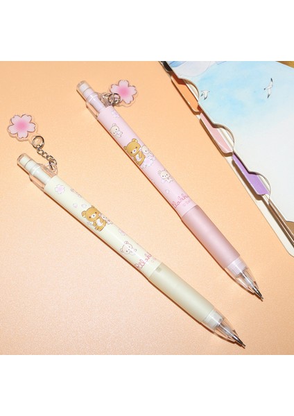 2 Adet 0.5mm Kiraz Çiçeği Kolye Mekanik Kurşun Kalemler 0.5/0.7mm Otomatik Kalemler Kawaii Kırtasiye Çocuklar Hediyeler Yazma Aracı Ofis Basın Kalemler (Yurt Dışından) indirimleri