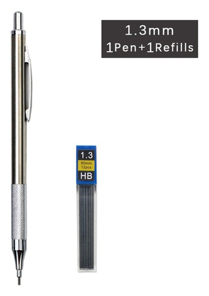 1.3mm 1 Takım Metal Mekanik Kurşun Kalem 0.3/0.5/0.7/0.9/1.3/2.0mm Çizim Otomatik Hb Kalem Seti Talepleri ile Ofis Okul Yazma Sanat Malzemeleri (Yurt Dışından) fiyatları
