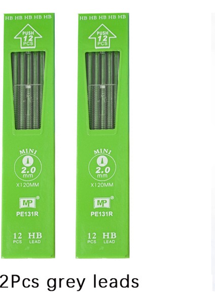 2 Adet Gri Kurşun M 2.0mm Mekanik Kurşun Kalem Sanat Çizim Kalem Seti Sevimli Okul Malzemeleri Ofis Yazma Otomatik Kalemler Kawaii Kırtasiye (Yurt Dışından) fiyatları