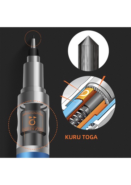 1 Adet 0.5mm Süt Beyaz 1 Adet Unı Kura Toga Mekanik Kalem Sınırlı M5-559 0.3mm 0.5mm Kurşun Otomatik Rotasyon Okul Kırtasiye Malzemeleri (Yurt Dışından) indirimleri