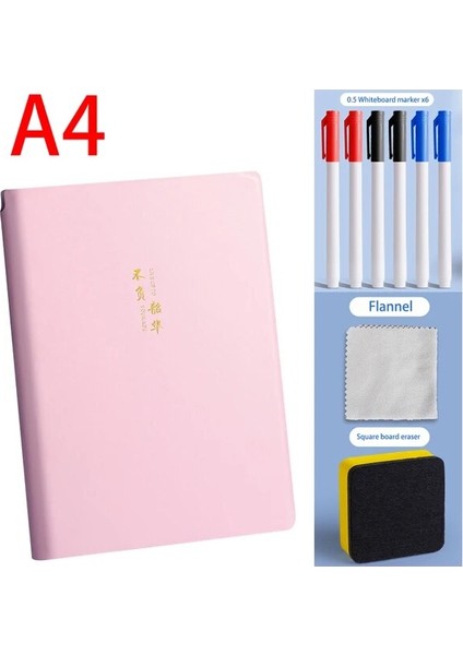 A4 A4 A5 Silinebilir Yeniden Kullanılabilir Beyaz Tahta Dizüstü Seti Beyaz Tahta Kalem Silme Bezi Haftalık Planlayıcısı Taşınabilir Şık Ofis Defterleri (Yurt Dışından)