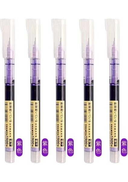 5 Adet Mor 5/8/10 Adet Yüksek Kapasiteli Düz Sıvı Jel Kalem 904 Hızlı Kuru Vintage Renkli Mürekkep 18 Renk Seti 0.5mm Iğne Şekilli Uç El Kitabı (Yurt Dışından)